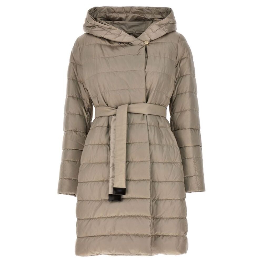 Max Mara Beige Polyamide Full-Length Women's Jacket